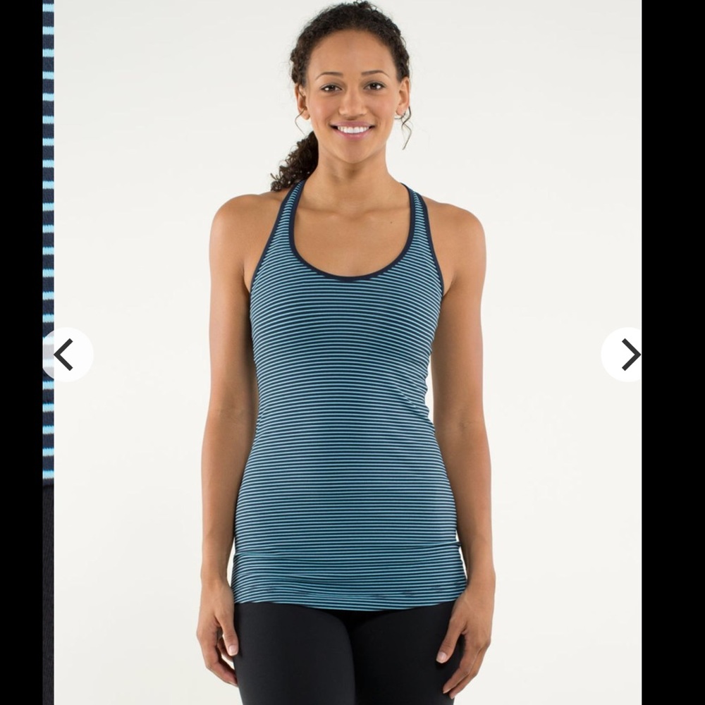 Lululemon Cool Racerback Hyper Stripe Tank Top